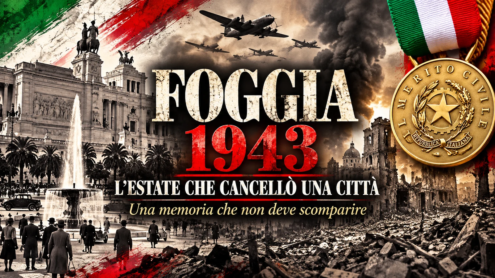 Copertina del documentario Foggia 1943 — L’estate che cancellò una città